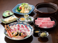土佐しゃぶ　鰹のたたき＆四国産A5和牛コース
