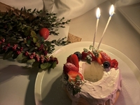 【アニバーサリーコース・ホールケーキ★乾杯スパークリングワイン】デリ盛り合わせなどアニバーサリーコース全６皿