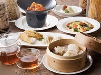 ◆【飲茶コース】北京ダックや春巻き・小籠包など人気の飲茶に海老のチーズフォンデュまで☆更にデザート豪華5点盛り