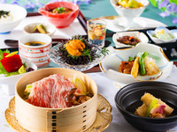 【5月】生雲丹造りと東京和牛せいろ蒸し御膳