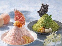 【かき氷】至福の桃氷～グラス・ピレ・ア・ラ・ペシェ～　セット