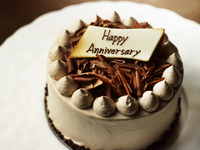 Private room★Anniversary Cake★ [Chocolate cake 12cm] +4,000 yen