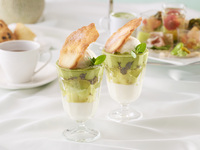 【お日にち限定・特別価格！】ミニデザート付・乾杯特典★ポム・ダダン アフタヌーンティー ～メロンが誘う初夏の調べ～