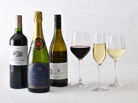 【オプション】乾杯シャンパン1杯+ペアリングワイン2杯付　7843円