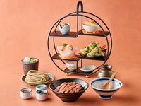 [Entre semana, cantidad limitada] Menú de soba Hitsumabushi con carne negra japonesa