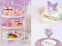 平日【ステッカー2枚＋パフェ・ケーキ付】アフタヌーンティーKUROMI SWEETS SUMMER PARTY