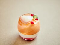White peach verrine