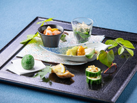 日本料理会席 「季節の会席」獺祭3種飲み比べ付き