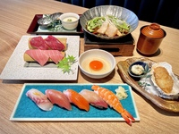 [Premium Fatty Tuna Sushi Lunch] "Premium Fatty Tuna Sukiyaki Hot Pot" & "5 Pieces of Edomae Sushi" Special Weekday Price: 2,800 yen