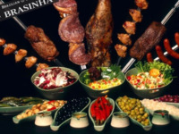 프리미엄 슈하스코 코스와 일일 뷔페◆ Churrasco menu including spare ribs, lamb legs, and premium desserts, plus a daily buffet (8500 yen excluding tax)