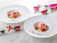 【母の日プラン】乾杯シャンパン1杯付きDinnerBコース+メッセージプレート付きデザート+ソープフラワー