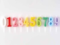 ナンバーキャンドル「0～9」の中からお好きな2本