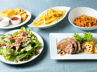 ★Lunchtime reservations are a great deal★ [Ryogoku Terrace Standard Party Plan] 5 dishes from appetizers to pasta and main course + 120 minutes of all-you-can-drink including 2 types of draft beer that you can pour yourself and 6 types of draft wine (last order 30 minutes before)!