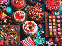 9th Anniversary Sale [Weekends & Holidays / 18% OFF] "Toys & Treats" Strawberry Sweets Buffet