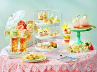 ♥【土日祝：桃パフェ付き】～桃とメロンの香り～Peach Vacances afternoon tea（2時間カフェフリー7/1～）