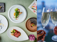 🥂5月のおすすめロマンチックディナー🥂【窓側席確約　生花に彩られた特別席】乾杯酒＆ケーキがついた厳選牛がメインの豪華アニバーサリーディナー