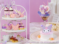 土日祝【ステッカー2枚＋パフェ・ケーキ付】アフタヌーンティーKUROMI SWEETS SUMMER PARTY