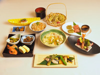 Japanese Course Menu Featuring Tara-no-me