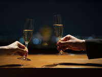 Yasaka Dinner Course + a Glass of Champagne