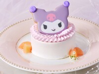 平日 オリジナルステッカー＋クロミの白桃ショートケーキ付アフタヌーンティーKUROMI SWEETS SUMMER PARTY