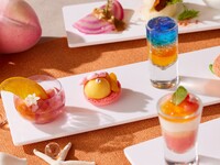[July 1st - September 18th] Peach Afternoon Tea ~Sunset Peach~ + Glass of Champagne