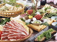 【ご宴会/大皿】～数量限定～春野菜と牛肉の旨辛陶板焼きコース（全7品）2時間飲み放題付5500円