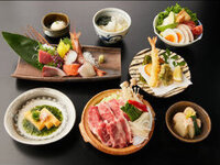 【ご接待/ご会食/歓送迎会】一人一鍋　季節野菜と牛肉の個別陶板コース2時間飲み放題付き5500円