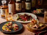 6/1〜【TS】【Prestige Japanese Whisky Plan 】山崎、白州、響、イチローズ、余市など含む40種以上が飲み放題！牛フィレ肉のステーキなど全8品目