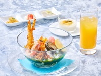 [Lunch only] Seafood and seaweed cold noodle set (with appetizer, dessert, and soft drink)