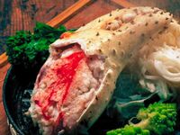 《50周年》タラバガニの鉄鍋グリルとスペアリブグリル」（リブ250g）