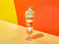 (Web Exclusive) Okayama Prefecture White Peach Parfait with Drink Set (July 7th, 2026 (Tue) - Until white peaches are no longer in season)