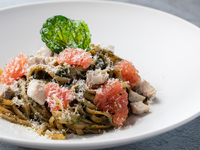 【季節限定】糸島豚とグレープフルーツのジェノベーゼパスタ＋ビュッフェ（大人）