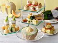 [Entry after 14:30, relaxed 180-minute limit] <Limited quantity, includes Shizuoka Crown Melon Champagne Float> Melon Afternoon Tea & 25 types of free-flowing coffee | 12,000 yen