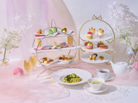 【ランチ限定】乾杯酒×10種前菜付きパスタコース×ピーチブランシュアフタヌーンティー