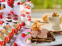 ♦6月平日限定♦おすすめランチ【カフェフリープレゼント】スイーツ8種を選べるデザートワゴン付き＊春野菜とサーモンマリネや国産玉ねぎのパイ包みスープ、北海道産豚ロース肉のローストを味わうランチ-SEASON-