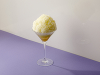 【[7/1-8/31] デザートセット】メロンかき氷のパフェ+ コーヒーまたは紅茶