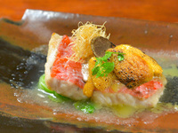 Dinner Course: Rin Chef's Choice 9-dish menu / A5 Sendai Wagyu beef and stone-steamed spiny lobster, bluefin tuna and abalone rice