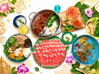 [Offerta a tempo limitato] Set speciale Kin no Me Beauty Thai Lamb Shabu