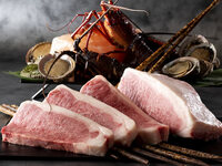Limited from 6/15 to 6/26 × with foie gras ★Gekkyo Mizusawa Beef～Live Ise Shrimp (half)～