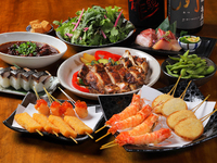 7/1開始【おもてなしコース】★お料理10品＋2時間飲み放題付き　豪華串揚げ2種や季節のひつまぶし！ 6500円