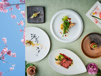 - 春 -【メニュー紹介】◇個室確約・洋会食◇　5品 SHIKITEI／　5品 RIKYU／　7品 CHEF'S