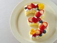 【NUMBER CAKE (2-digit number)】Approximately 18cm in diameter, serves 2-6 people