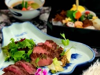 ♦ [Private rooms guaranteed!!] Private room plan: A colorful kaiseki meal featuring both Sendai’s famous beef tongue and Sendai beef sirloin – Saga