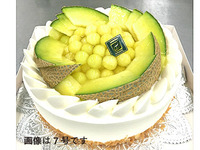 【デリバリー】マスクメロンショートケーキ　 8号サイズ（24cm）