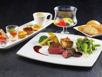 Charcoal-grilled steak lunch half-course