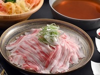 夏のさくらポークと彩り野菜のつゆしゃぶコース