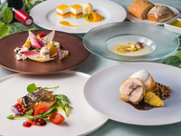 [Perle] A casual course where you can enjoy both fish and meat dishes.