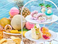 6月30・7月1日限定！ライブ会場ビュー確約"＆"メッセージプレート付き！◇スイーツ7種とカフェフリー（コーヒーor紅茶）で気軽に◇ベイサイド・サマー・アフタヌーンティー withハーゲンダッツ