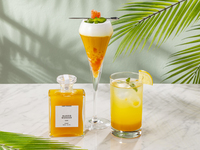【チャイニーズパフェ・アフタヌーンティーオプションメニュー】＋”MANGO WONDER” の楊枝甘露（ヨンジーガムロ） カクテル