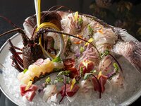 【お祝いプラン】イセエビ＆鯛の姿造り付き京懐石コース　5名様